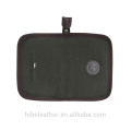 Tourbon wholesale canvas and leather streamer fly fishing wallet